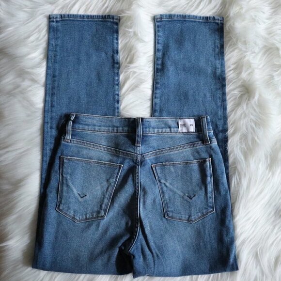 NWT Hudson Jeans Size 25 High Rise Straight Leg Blue Light Wash - Picture 5 of 7